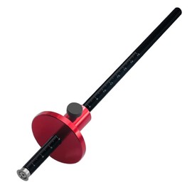 Wheel Marking Gauge Woodworking Scriber with Inch&mm Scale - Parallel Line Drawing Mortise Measuring