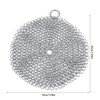 Sunicon 304 Stainless Steel Chainmail Scrubber, 7.09“Rust Proof Round Clean