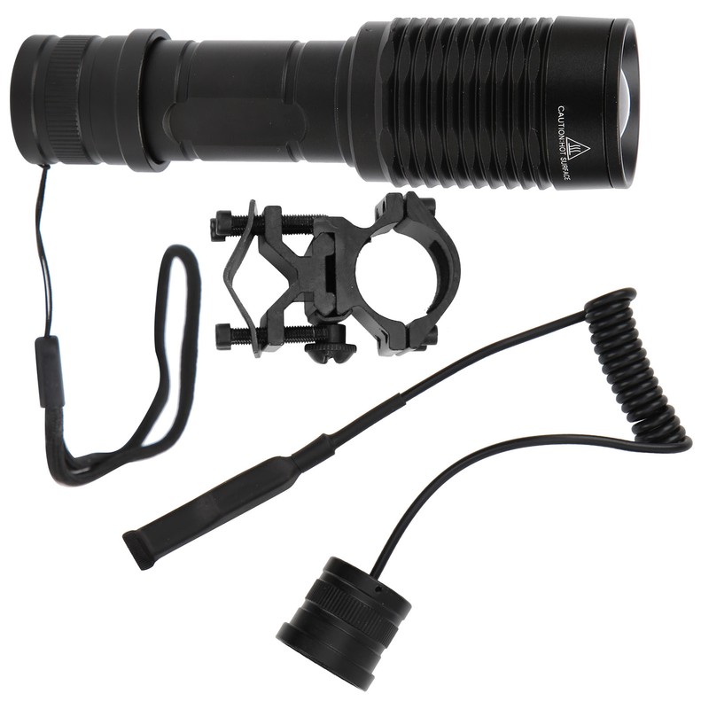 Aluminium Alloy Night Viewing Zoom Torch IPX6 Waterproof Hunting Flashlight