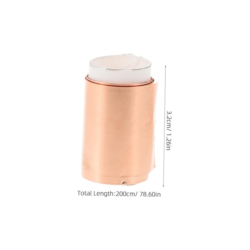 ULTECHNOVO 1roll Versatile Copper Sheet Roll Sturdy Thick Copper Foil