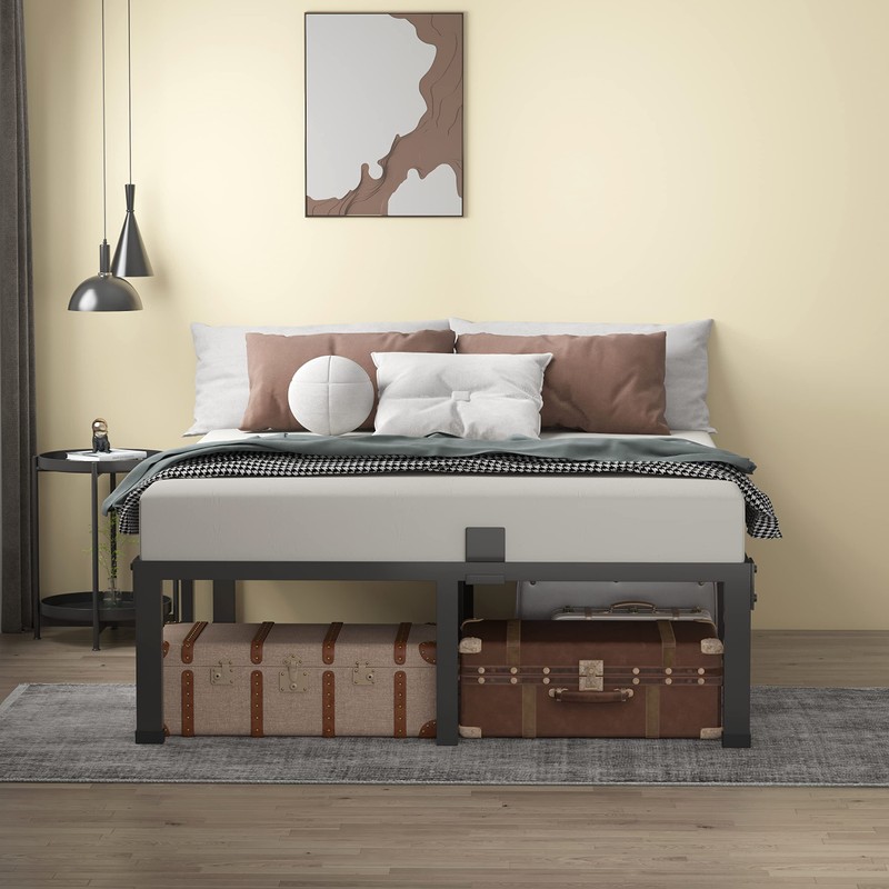 MAF 14 Inch Metal Platform Queen Bed Frame, Heavy Duty