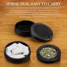 Metal Zyn Container, Snus Can, Small Metal Container with Lid, Z Caddy, Travel Size Containers for Pouch Storage and Everyday Carry Items, Smell Proof Box (pink)