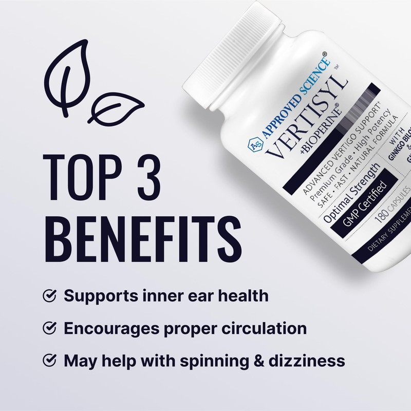 Approved Science VertiSyl - Ginkgo Biloba, Ginger, Vitamin D3, BioPerine