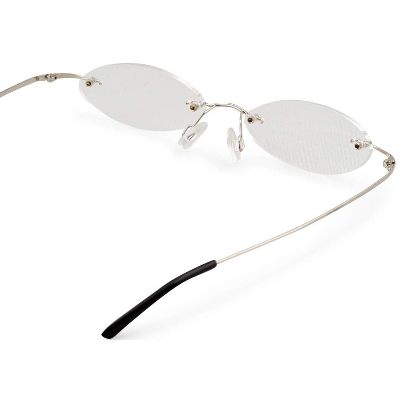 藤田光学 老眼鏡 携帯用 2.0 度数 テングラス 軽量 モデル シルバー TP-02