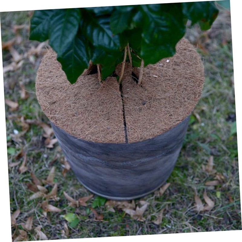 Levemolo 12 Pack Tree Mulch Ring Mats Coir Fiber Coconuts