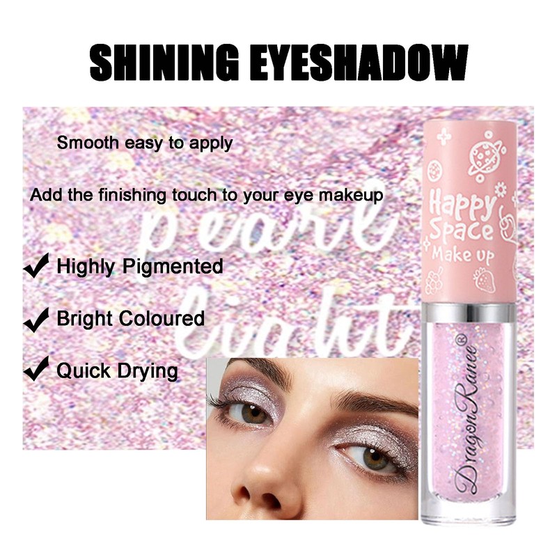 Liquid Glitter Eyeshadow Sparkly Pink Eye Shadow Highly Pigmented,Long Lasting,Quick