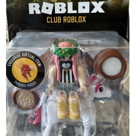 Roblox Club Roblox Action Figure with Phoenix Hoodie Virtual Code Unicorn NEW