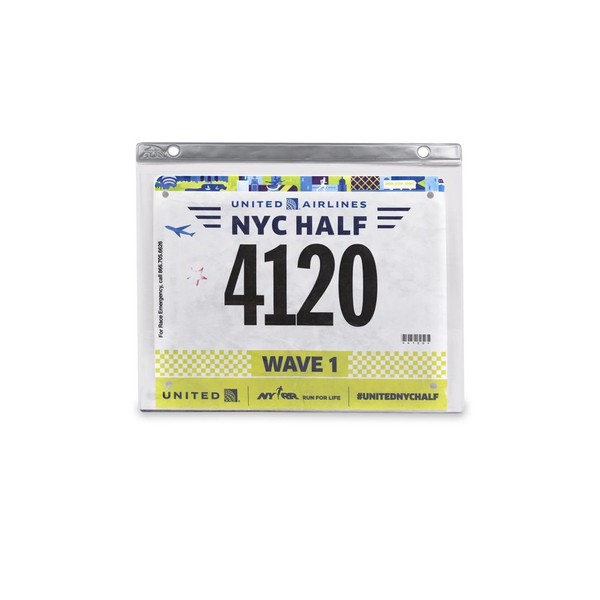 Bibfolio Race Bib Display Vinyl Protector Sheets | Designed by Gone For a Run | 4 Pack (12 Vinyl Sheets/Pack) - 48 Sheets