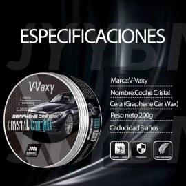 Cera Grafeno Mate Ltmebuy para Autos 200ml Cera antiarañazos para detalles Pulido de cera para automóviles lavado sin agua y cera capa hidrofóbica pulido y sellador de pintura de polímero protección