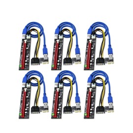 Febsmart Lot 6 FebSmart GPU Riser for Ethereum Mining Rig, PCIE Risers for ETH Mining