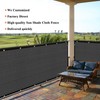 Cisvio Customizable Privacy Screen Fence 6'X57' Dark Grey Heavy Duty