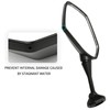 1 Pair Motorcycle Rear Mirror Adjustable Black Handlebar Side Mirror