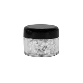 Creativery Glitter Confetti in Tin 4.2 x 3.4 cm Pearl White Coarse Glitter Powder Crafts of Snow Globes Nail Art Body Glitter