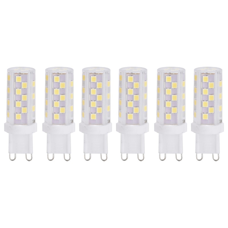 6Pcs 5W G9 46LED Bulb Dimmable Chandelier Ceiling Lamp Bulbs