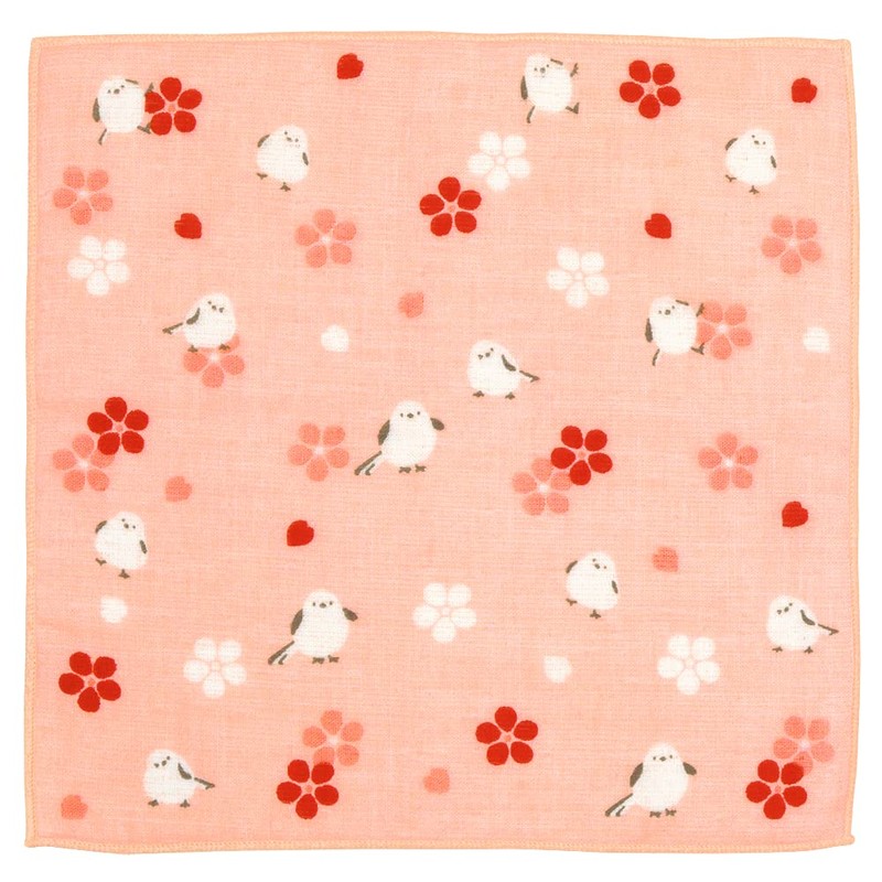 Hamamonyo Washed Towel Handkerchief, Fluffy, Pink
