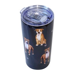 E&S Imports, Inc Pitbull Tumbler SERENGETI 16 Oz. Stainless Steel, Vacuum Insulated Tumbler with Spill Proof Lid - 3D Print - Insulated Travel mug for Hot or Cold Drinks (Pitbull Tumbler)