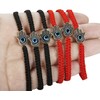 Finrezio 6 Stück Nazar Boncuk Armband Hamsa Geflochtene Armbänder Kabbalah