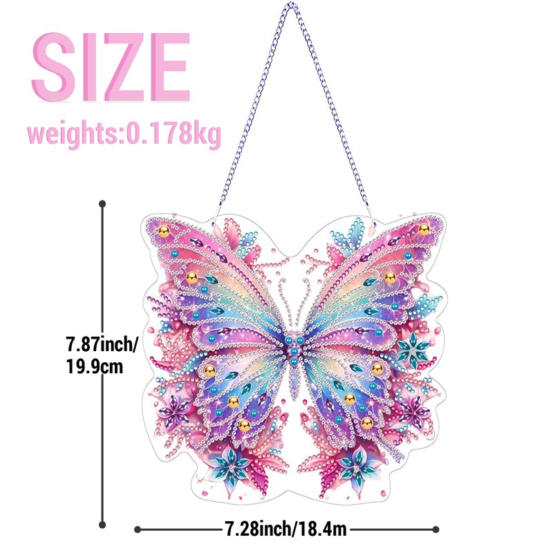 Diamond Painting Window Pictures, 3D Diamond Painting Window Pictures Pendant,