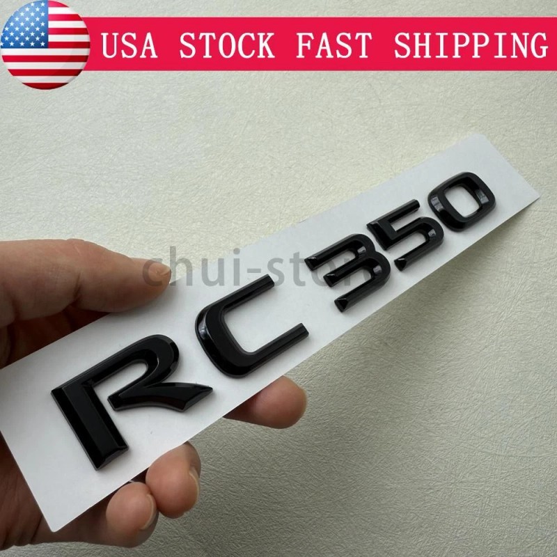 For RC350 RC 350 Letter Trunk Lid Badge Emblem Car