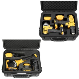 Product Image Case for Dewalt Cordless Drill/Impact Driver Set + Hard Case for Dewalt Angle Grinder