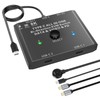 ANGEET USB C Switch 2 Computers 1 Monitor, 8K@60Hz USB