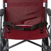 Medline Basic Steel Transport Chair - Full-Length Arms, Swing-Away Footrests,