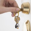NINVVS 2 pieces of helmet keychain, creative metal pendant, 3D