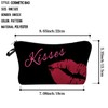 Livel lhood Kisses Makeup Bag Cute Small Organizer Zipper Pouch
