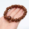 念珠 Dot Quartz Mala Bracelet Skull Carved Tsuge Wristlet 念珠