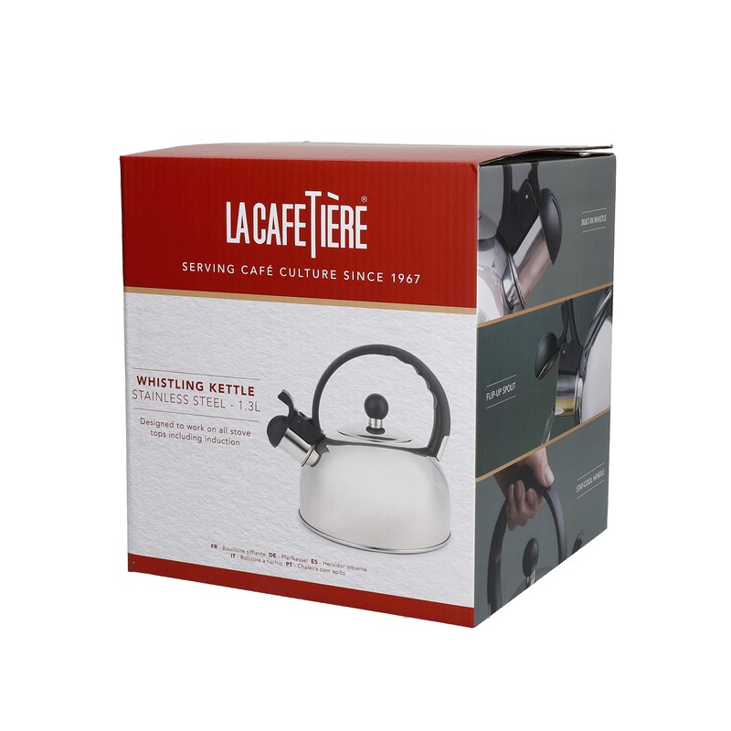 La Cafetière Stainless Steel 1.3 Litres Whistling Kettle