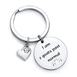 NOTHERS RSZOTW Goat Jewelry Goat Lover Jewelry Goat Farmer Keychain Christmas Day Gift Goat Farm Jewelry Daughter Gift Cousin Gift Grandma Jewelry Goats Charm Keyring