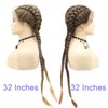 AFBeauty Mixed Blonde Twists Lace Braided Wigs for Black Women