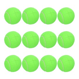 sourcing map 12 Pcs Precut Walkers Tennis Balls, Universal Precut Glide Ball Walkers Accessories Glides for Furniture Legs and Floor Protection, Green