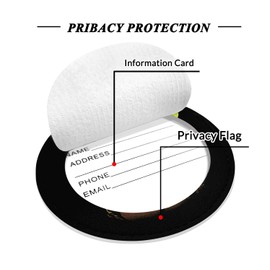 FKHGY 2 Packs Cute PU Leather Luggage Tag for Suitcase,Sunset and Night Design Travel Suitcase Tag with Privacy Flap Address Labels, Bag Tags Travel Essentials