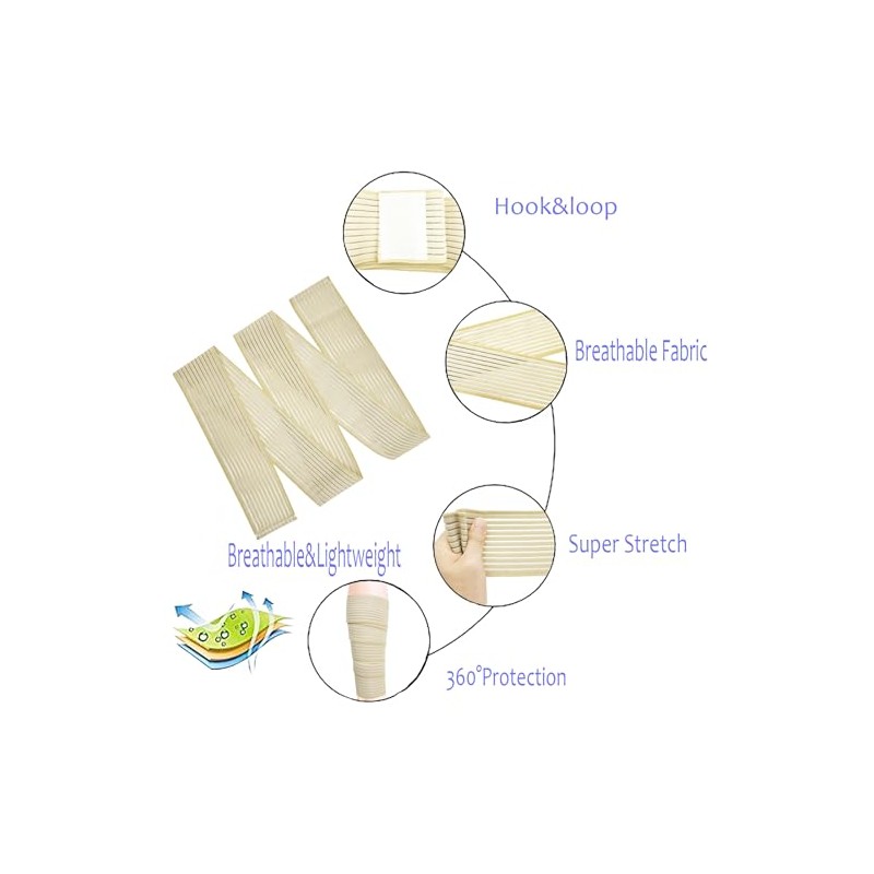 Lxnderment Elastic Thigh High Compression Support Bandage, Full Thigh Brace