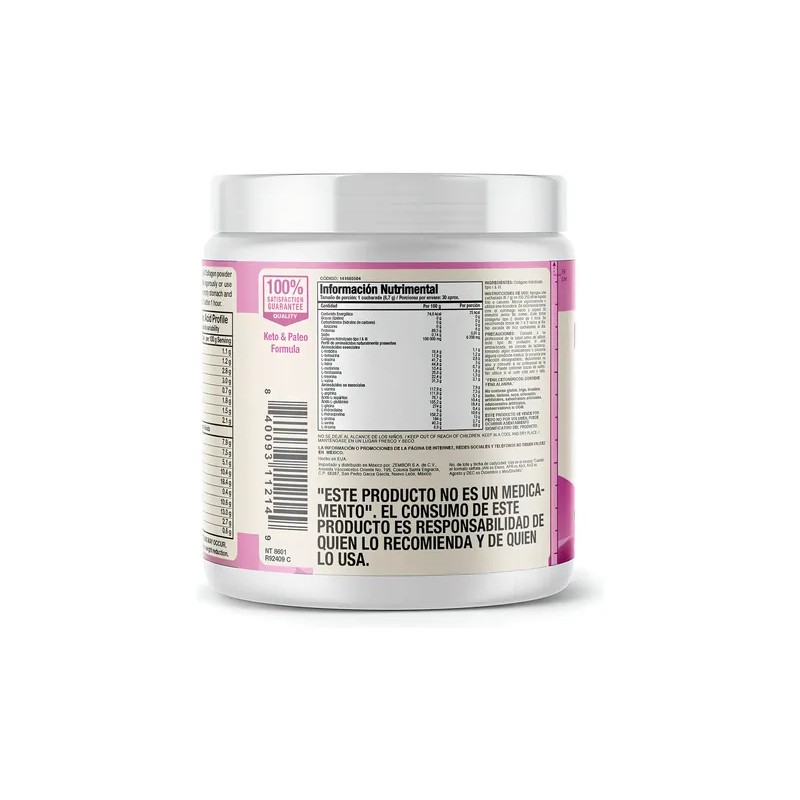 Colágeno Hidrolizado en Polvo Sin Sabor 198g Hydrolyzed Collagen Powder