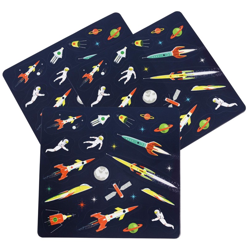 Rex London Space Age Stickers (3 Sheets)