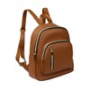 YANAIER Women Leather Backpack Purse Anti-Theft Mini Backpack Casual Waterproof
