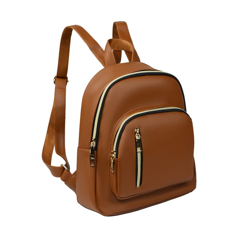 YANAIER Women Leather Backpack Purse Anti-Theft Mini Backpack Casual Waterproof