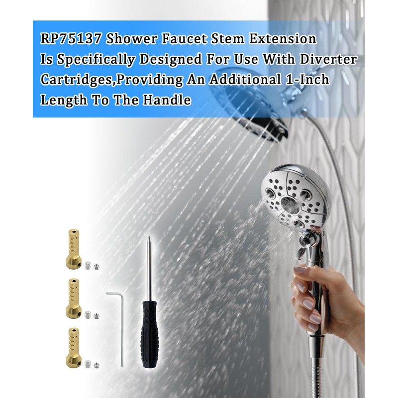 Shower Valve Diverter Extension Kit Fits For Delta Shower Faucet,Replace