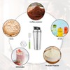 Suevut Stainless Steel Protein Powder Shaker with Leak-proof Lid and