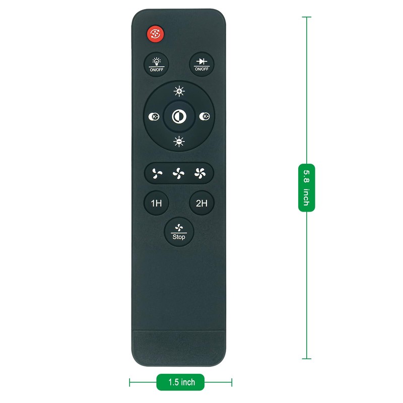Replace Remote Control Compatible with PINFM 16in/21in Ceiling Fan