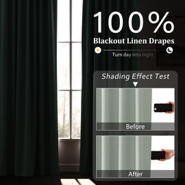 ECIKMPIS Aqua Green Blackout Curtains 120 inch Length for Bedroom Modern Elegant Ligth Green Black Out Curtains Cottage Core Linen Textured Back Tab Thermal Insulated Room Darkening Curtains Tint Sage