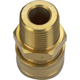 Simpson Cleaning 7102246 Replacement 3/8-Inch QC Socket for Pressure Washer Pumps, 1/2-Inch MNPT, Gold