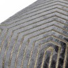 Paoletti Evoke Cushion Cover, Charcoal, 45 x 45cm