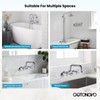 gotonovo Clawfoot Tub Adapter 3-3/8 Inch Adjustable Swing Arms for