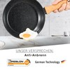 DIVORY Bratpfanne 16cm kein Induktion – Antihaft Beschichtete kleine Universalpfanne