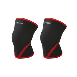[naoss] Knee Rescue Weight Guard Set of 2, Black, Weightlifting, Knee Protection, Training, Muscle Training (LL)