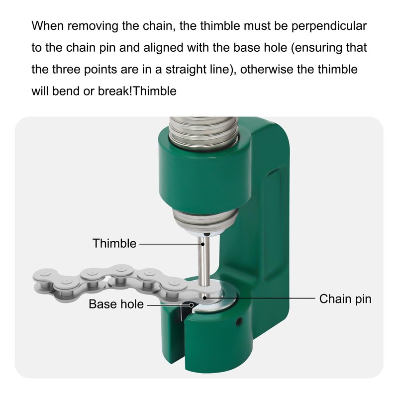 Chain Breaker with 0.71-2.13in Opening Size, 3T Hydraulic Chain Breaker