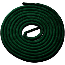 TI Lace Round Shoelaces 3/16" Thick Solid Colors for All Shoe Types Several Lengths (54"(137cm), Hunter Green)